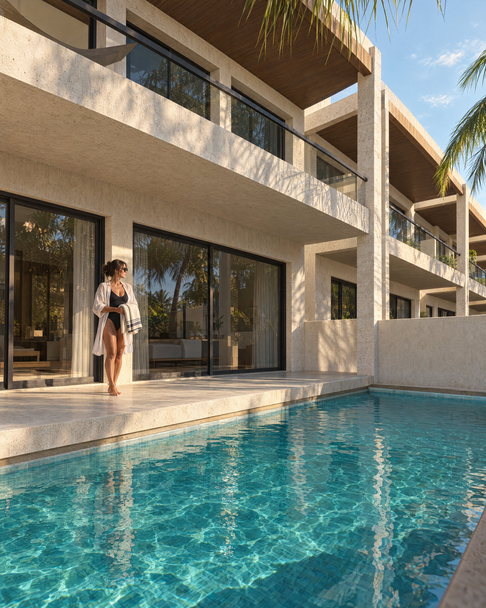 A private villa pool